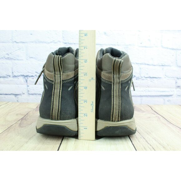 LL Bean Trail Model 4 Brown Suede Lace Up Waterproof Hiking Boots Size 10 Wide main image 4